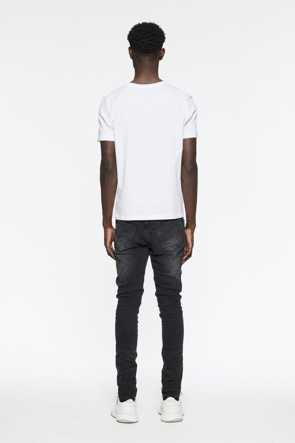 Low Rise Skinny Jean Black Wash