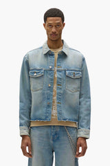 Basalt Cropped Denim Jacket LIGHT INDIGO