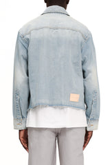 Basalt Cropped Denim Jacket LIGHT INDIGO