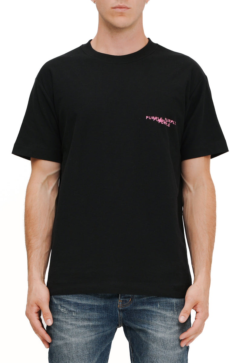 Stamped Wordmark Tee  BLACK