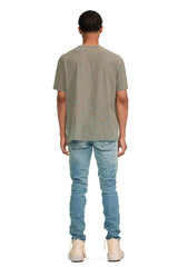 TEXTURED JERSEY SS TEE HEAVY WASH C