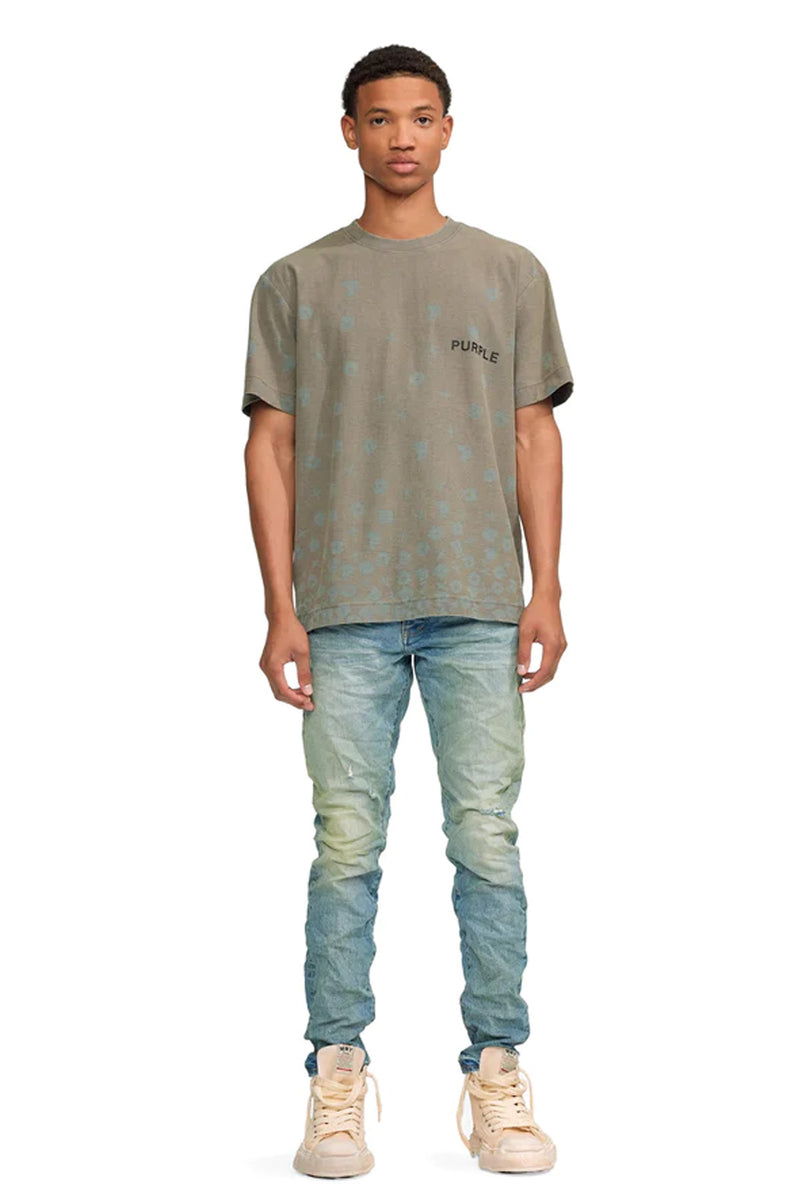 TEXTURED JERSEY SS TEE HEAVY WASH C