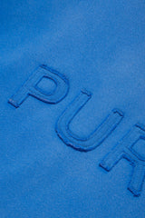 Oversized Hoodie Cutout Wordmark - Blue