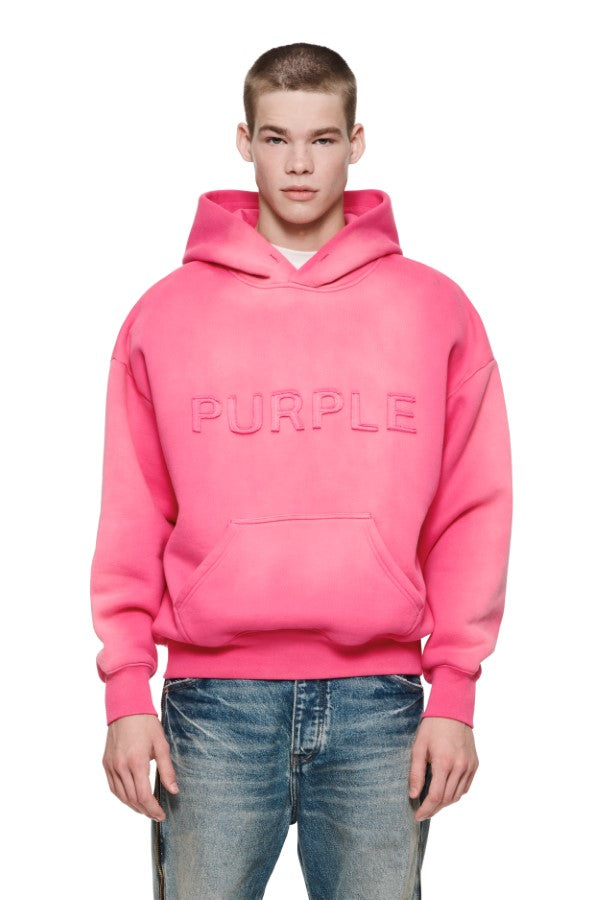 Oversized Hoodie Cutout Wordmark - Pink