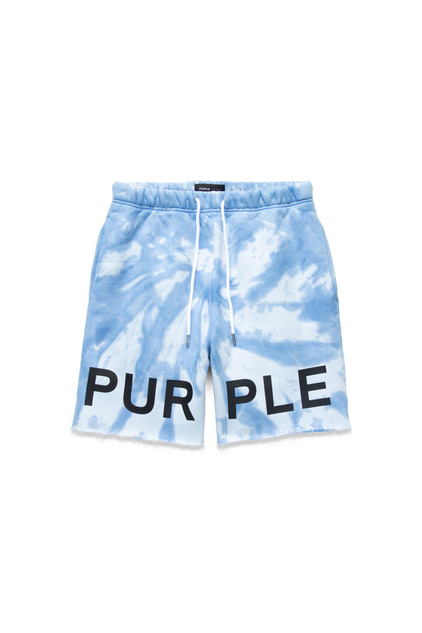 HWT FLEECE SHORT TIE DYE PLACID BLU-BJ323