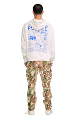 TWILL CARGO PANT BLEACHED CAMOUFLAG