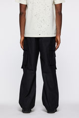 WOVEN CARGO PANT BLACK