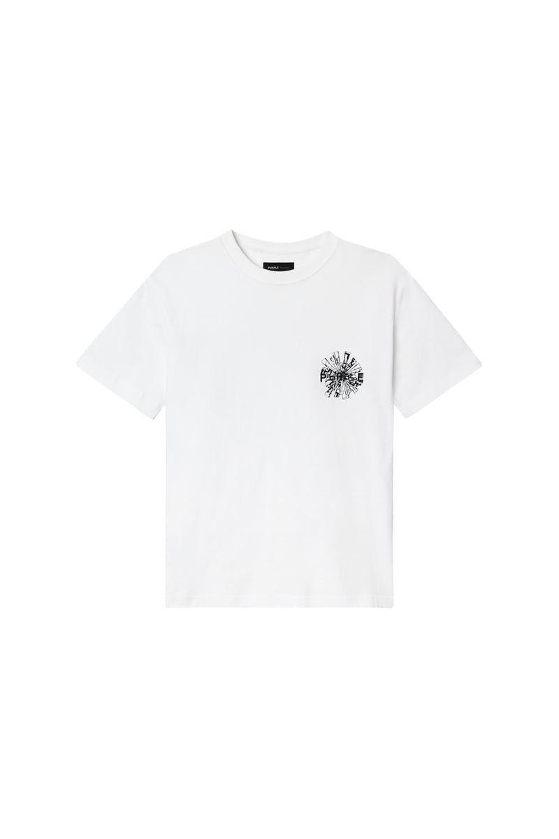 Shattered TEXTURED JERSEY T WHITE