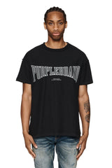 TEXTURED INSIDE OUT TEE-BLACK