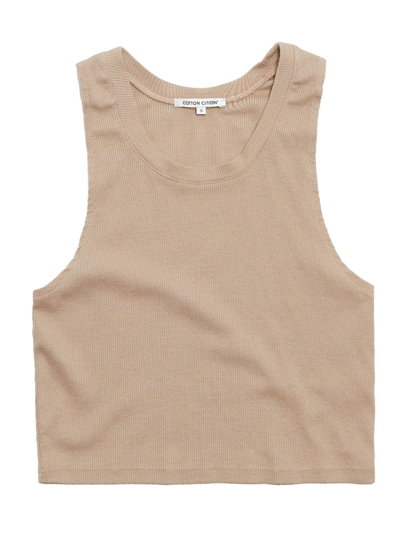 VENICE CROP TANK CAPPUCCHINO