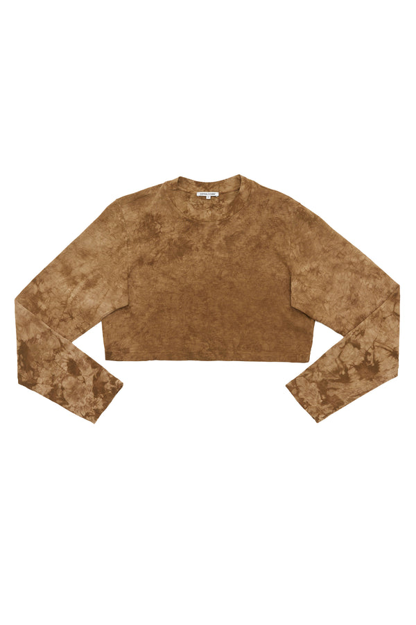 TOKYO CROP SHIRT TOFFEE CRYSTAL