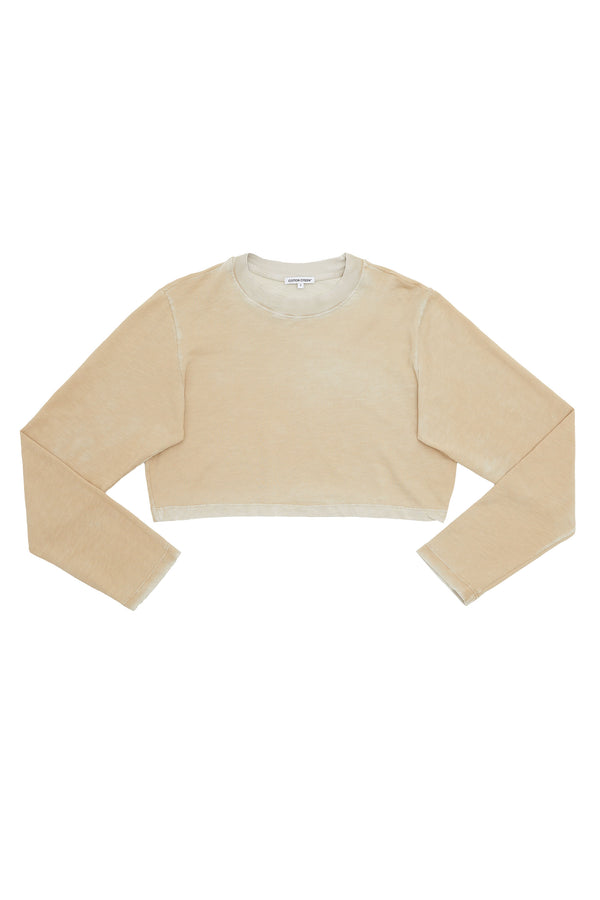 TOKYO CROP LONG SLEEVE VINTAGE CASHEW