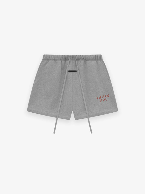 FLEECE SOCCER SHORT - DARK HEATHER