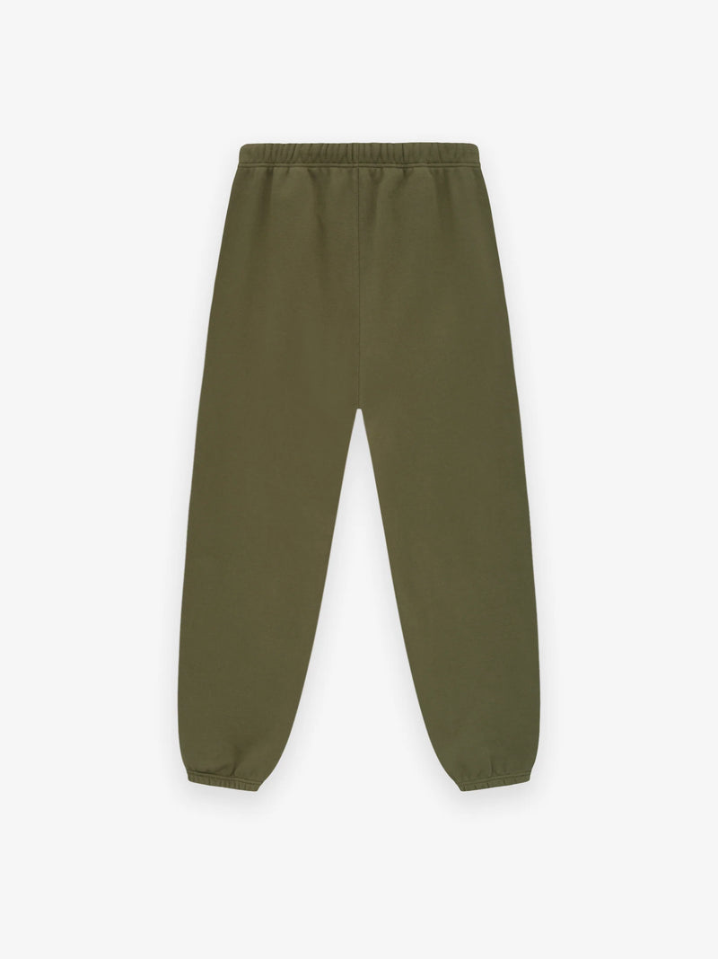 FLEECE ESSENTIAL SWEATPANT - MILITARY