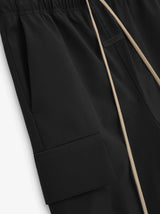 TEXTURED NYLON FIELD PANT - BLACK