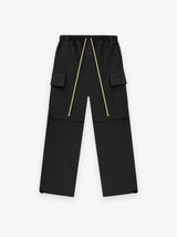 TEXTURED NYLON FIELD PANT - BLACK