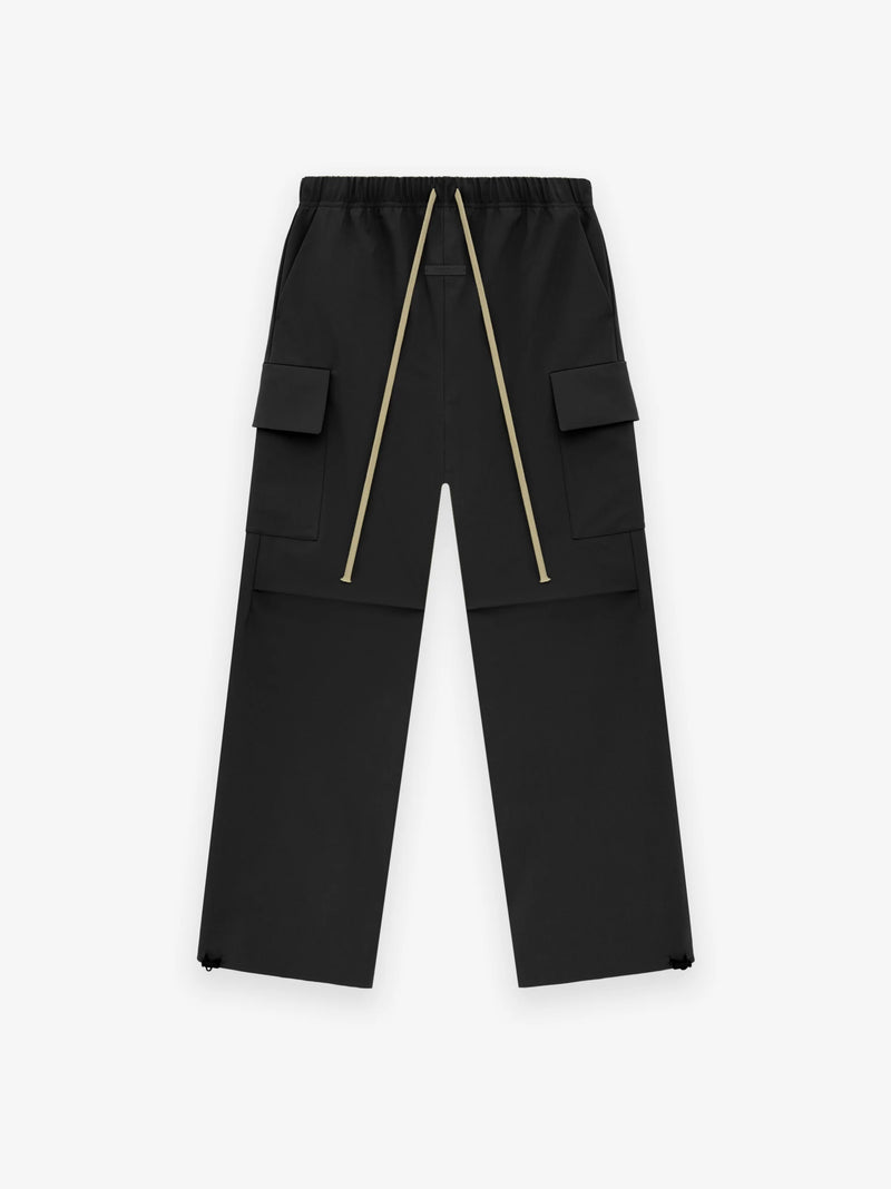 TEXTURED NYLON FIELD PANT - BLACK