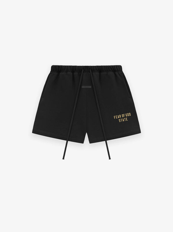 FLEECE SOCCER SHORT - BLACK