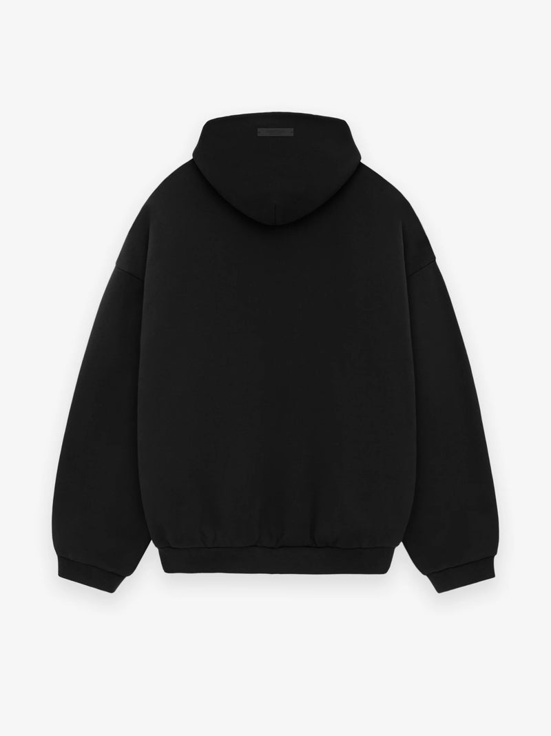 FLEECE HOODIE - BLACK