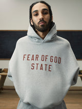 FLEECE HOODIE - DARK HEATHER