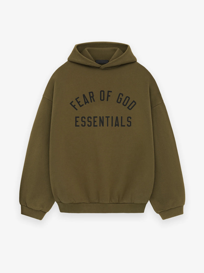 FLEECE HOODIE - OLIVE