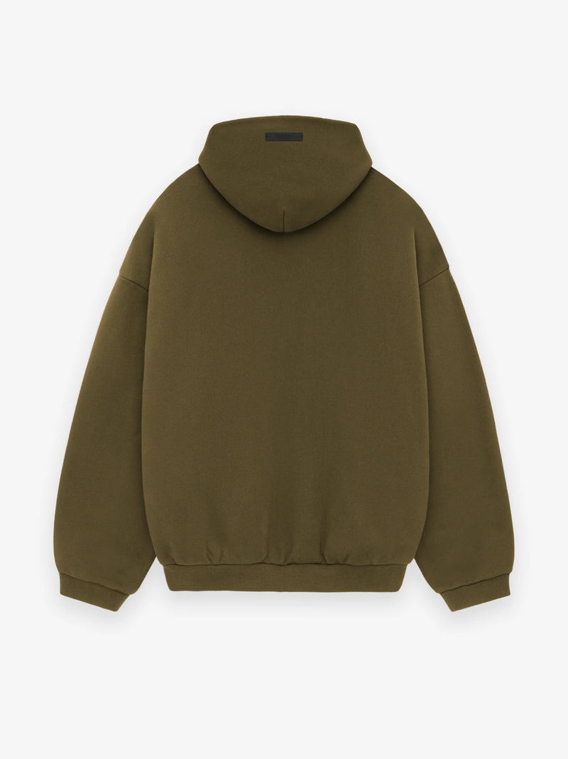 FLEECE HOODIE - OLIVE