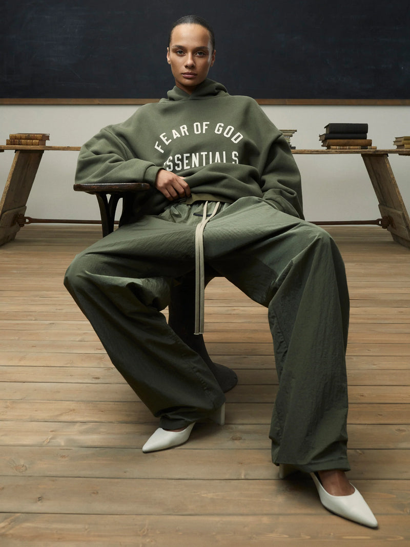 FLEECE HOODIE - MILITARY