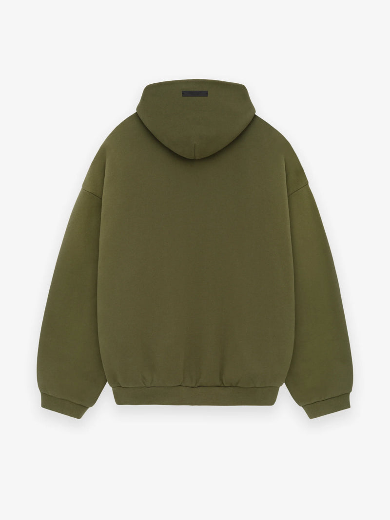 FLEECE HOODIE - MILITARY