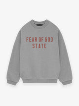 FLEECE CREWNECK - DARK HEATHER