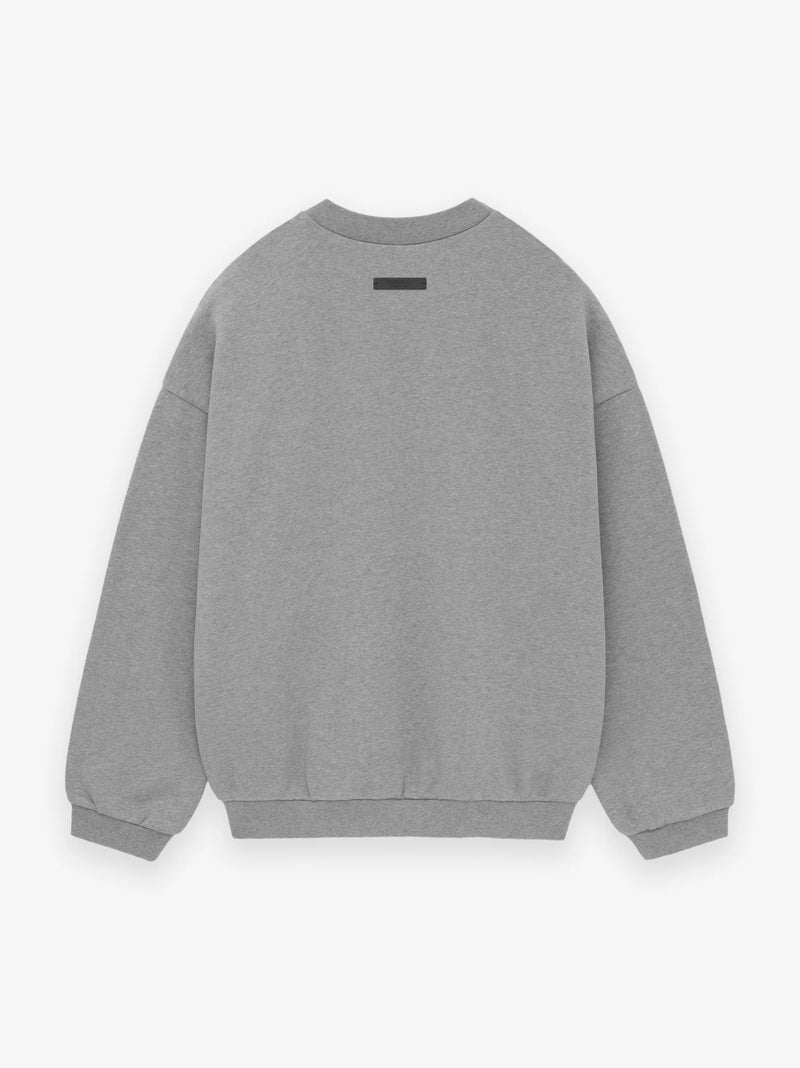 FLEECE CREWNECK - DARK HEATHER