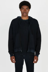 Bronx Zip Hoodie-Vintage Black