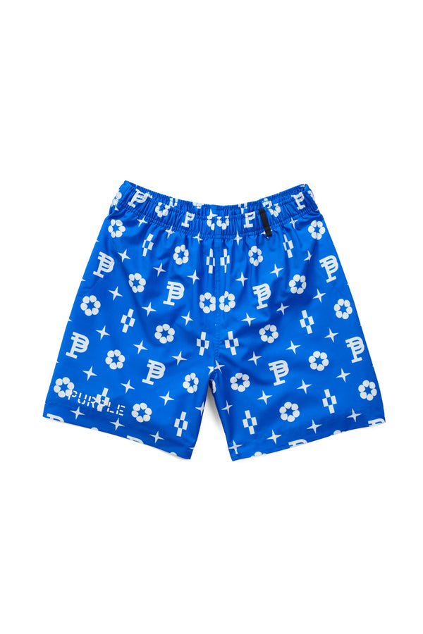 MONOGRAM SHORT- BLUE